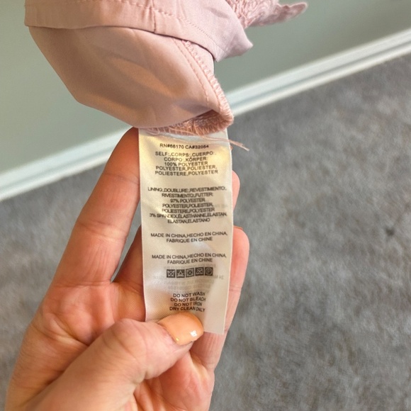 BHLDN Rosaline Dress Size Small Light Pink Lace Cutout Mini Lilac Occasion - Picture 10 of 11